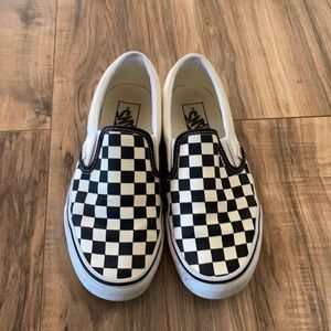 Black and white checkered vans